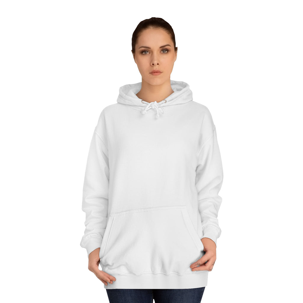 College Hoodie — "Two Sides One Future" Dove Flag Backprint (Peaceful Unity)