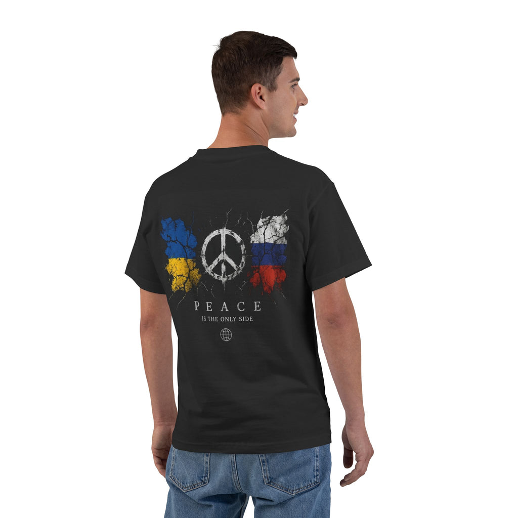 Peace Flag T-Shirt — Ukraine & Russia Peace Design