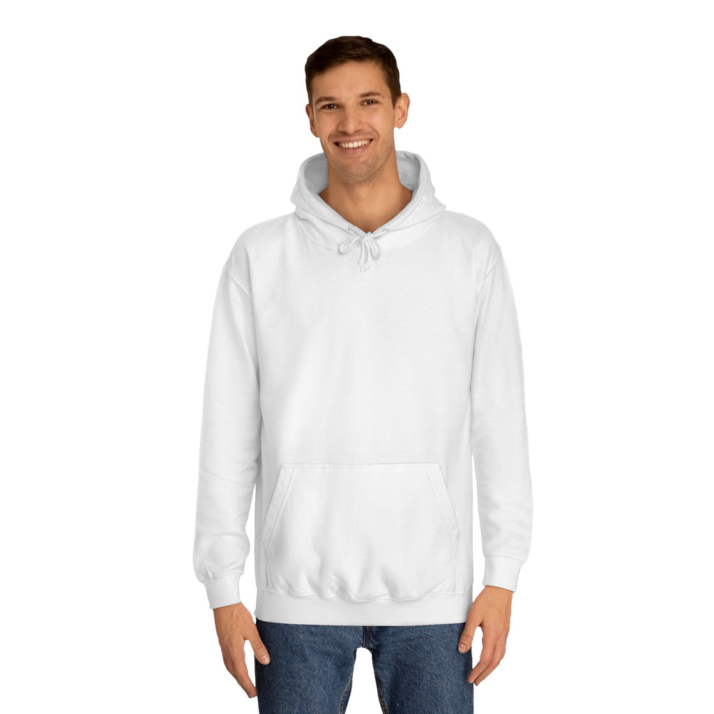 College Hoodie — "Two Sides One Future" Dove Flag Backprint (Peaceful Unity)